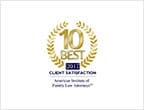 10 Best | 2017 | Client Satisfaction | American Institute of Family Law Attorneys